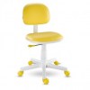 Cadeira Kids Color amarela secretária giratória